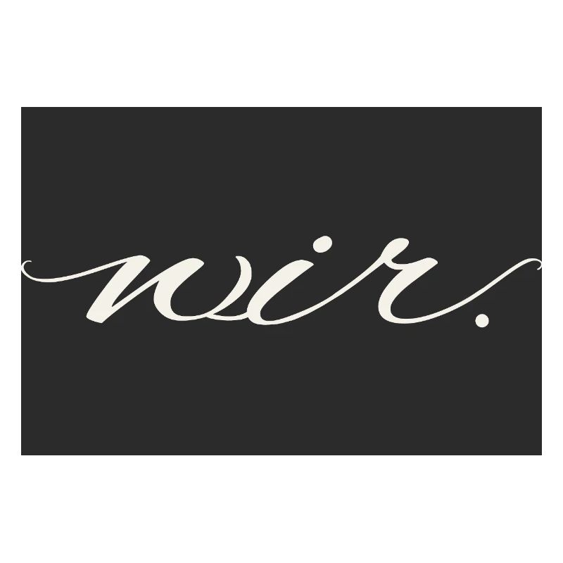 we. – modern love statement shirt