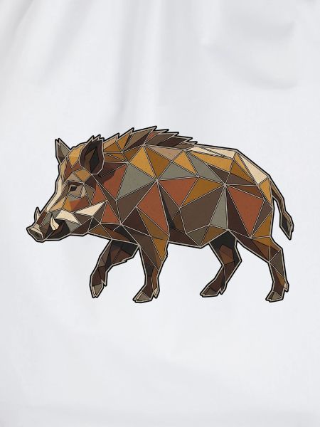 Poly Stil Wildschwein