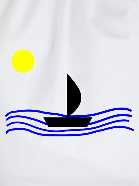 Mit dem Boot auf dem Meer