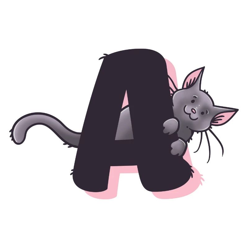 Katze Buchstabe A