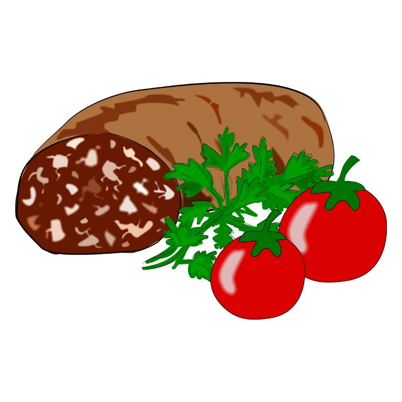 Blutwurst mit Tomate