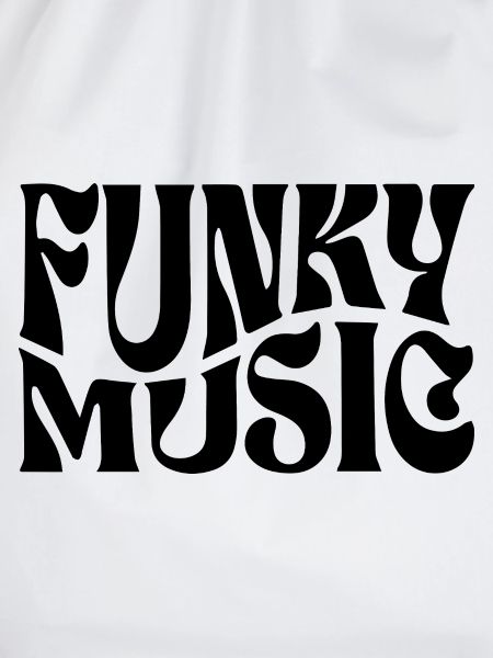 Funky Musik typografisches Design