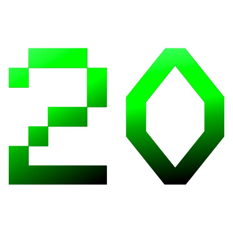 jubiläumsfeier, 20 Pixelig