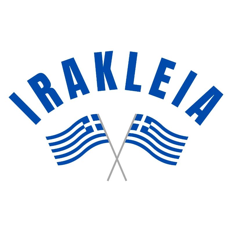 Irakleia Greek Flags Crossing Emblem
