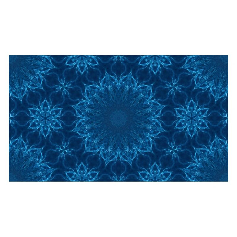 Blue Ocean Mandala Pattern – Abstract Water Kaleid