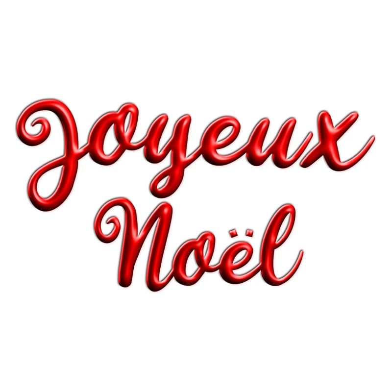 Joyeux Noël Script Rouge