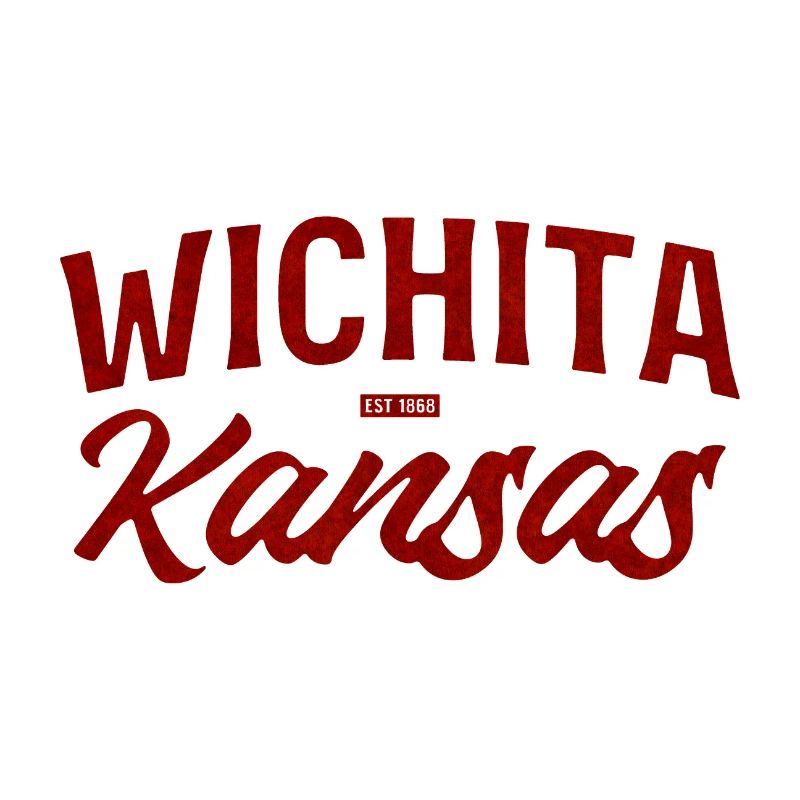 Wichita Kansas Retro Script