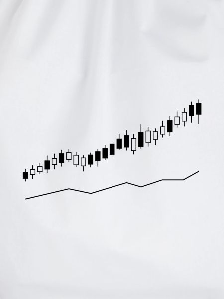 Bullenmarkt-Candlestick-Graph