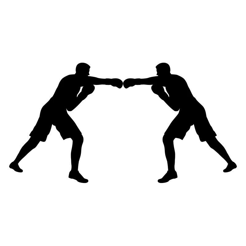 L’unité par les couleurs ! Deux figurines de boxe colorées dans le Gle