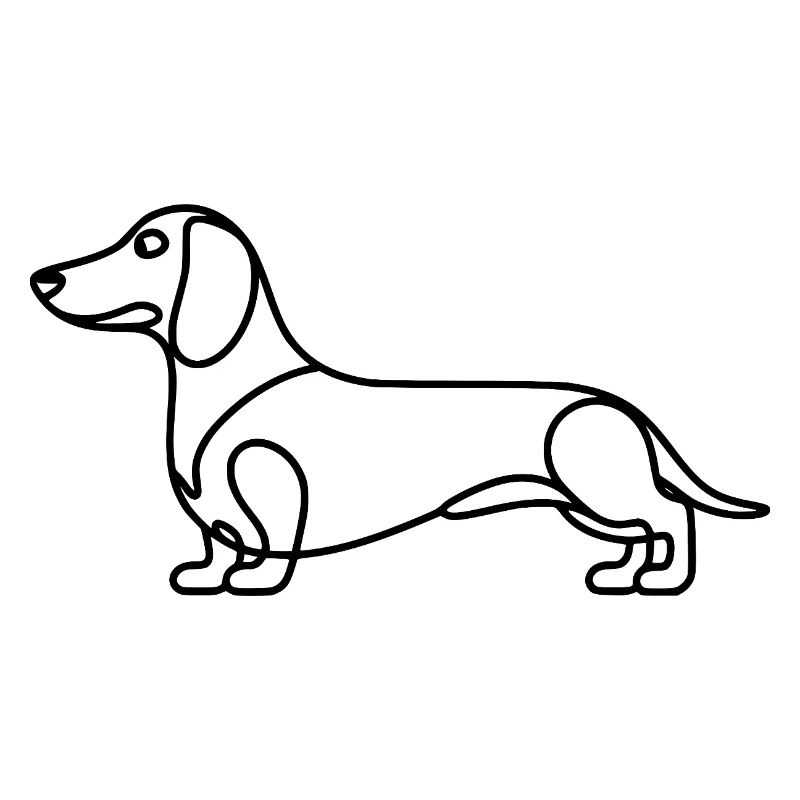 Dackel Lineart