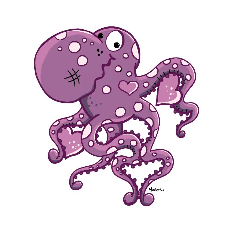 Verliebter Oktopus