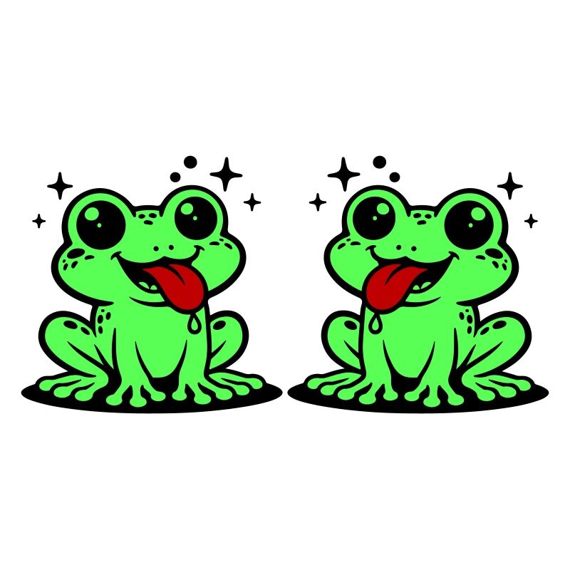 Toad couple frog