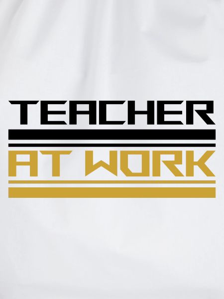 Teacher at work black
