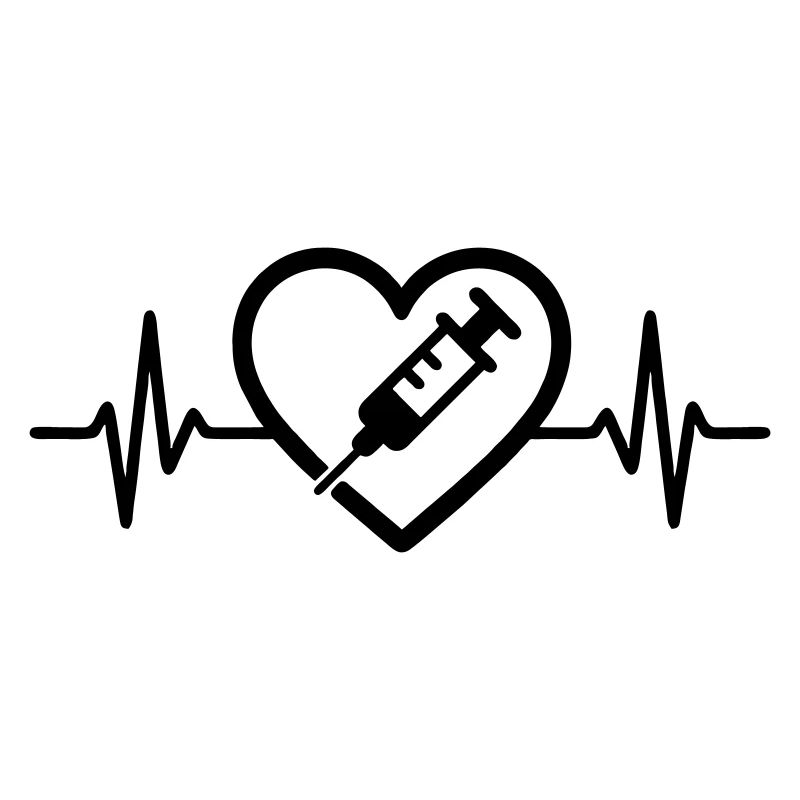Herz + Krankenpfleger / Krankenschwester – Super 