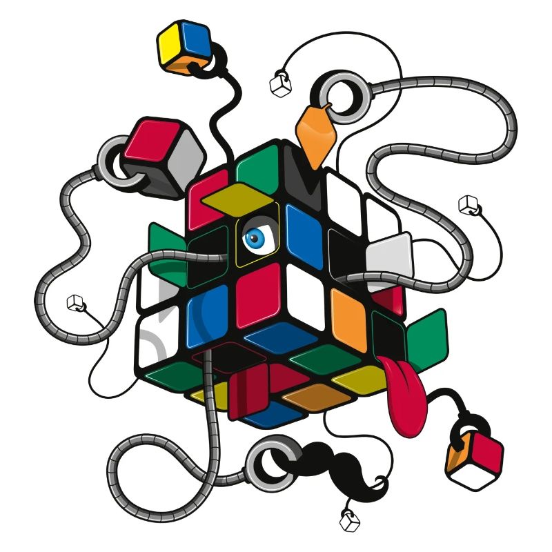Rubik's Cube Illustration