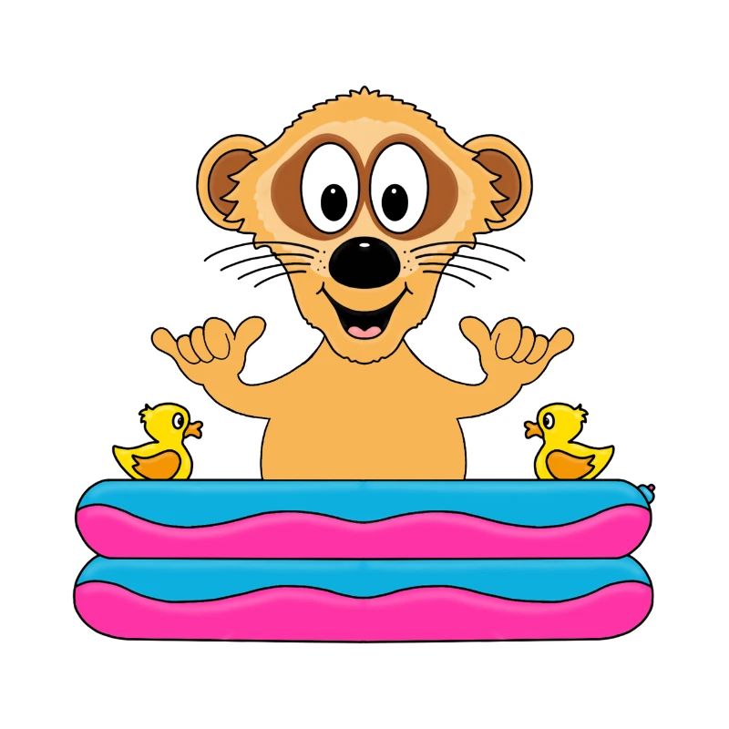 ERDMÄNNCHEN - POOL - SHAKA - SOMMER - TIERISCH
