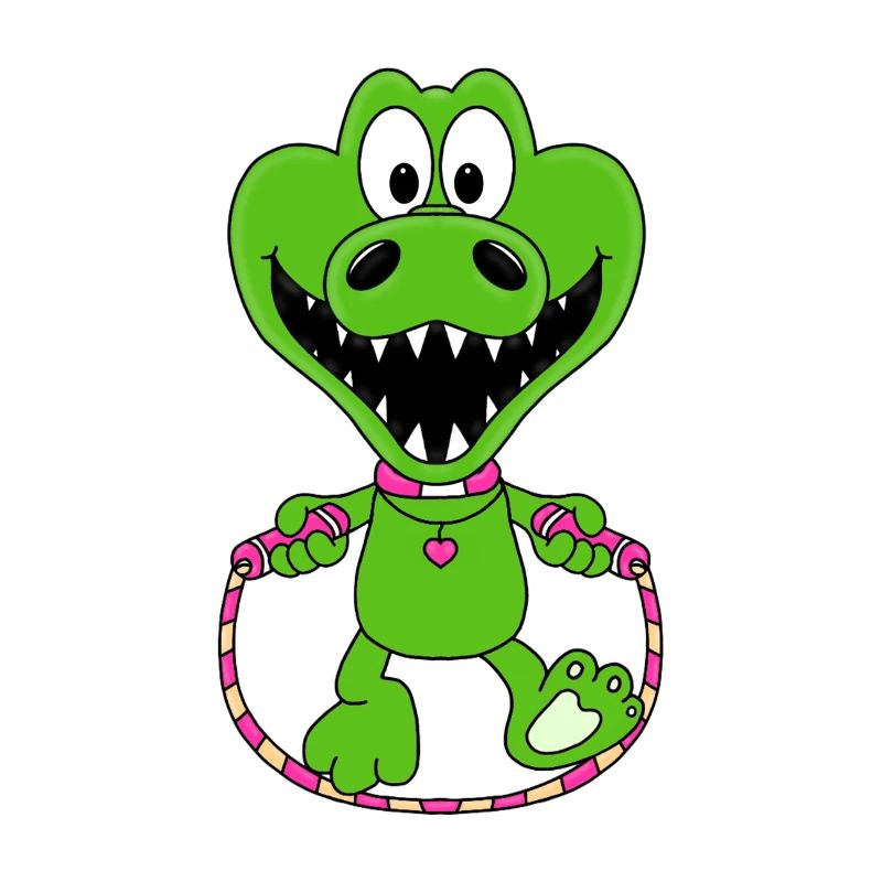 KROKODIL - SEILSPRINGEN - TIER - SPRINGSEIL