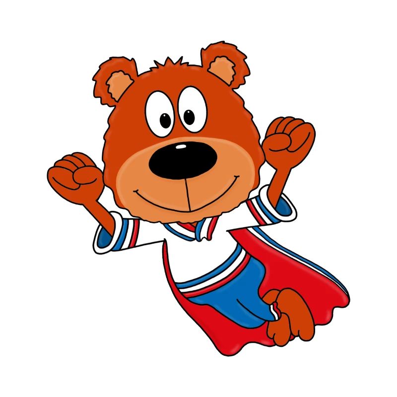 TEDDY - SUPERHELD - TEDDYBÄR - KINDER - BABYS