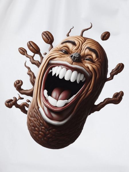 Glückliche Kaffeebohne