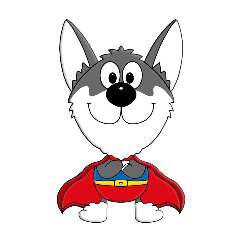 HUSKY - SCHLITTENHUND - SUPERHELD - TIER - HELD