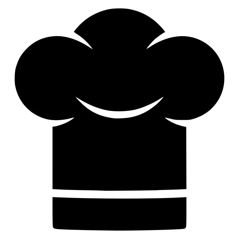 Chapeau de chef Silhouette du chapeau de chef