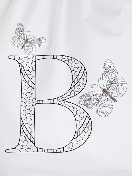 Buchstabe B mit Schmetterlingen