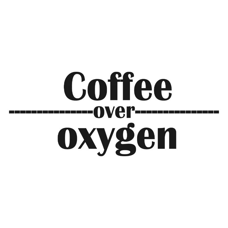 Typographie du café sur l’oxygène