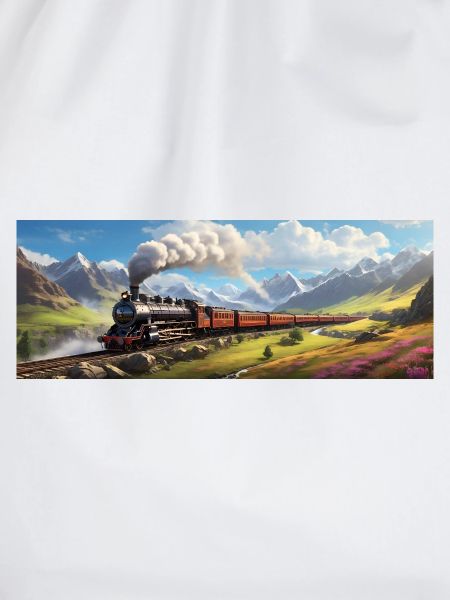 Nostalgischer Eisenbahnzug mit Dampflokomotive