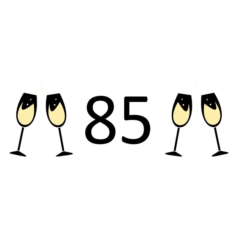 85e anniversaire 85 ans 85 Numéro 85 Noir