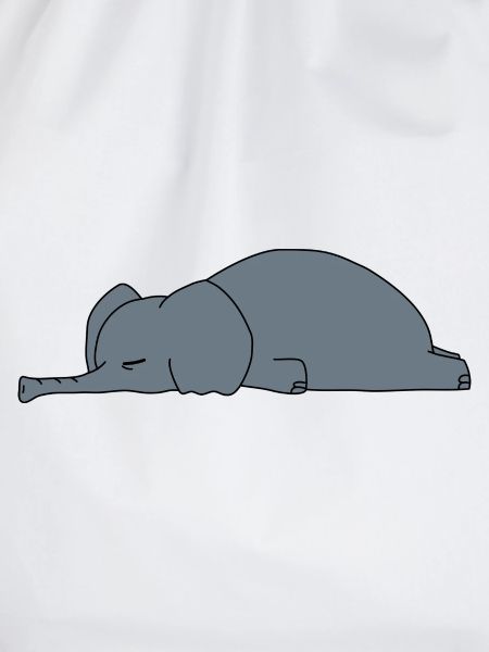 Fauler Elefant Schlaft Lustiger Sarkasmus Tierdesign