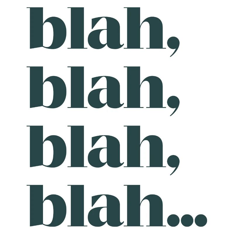 Bla bla bla bla