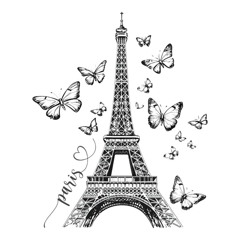Paris Eiffelturm Frankreich Schmetterlinge Kunst