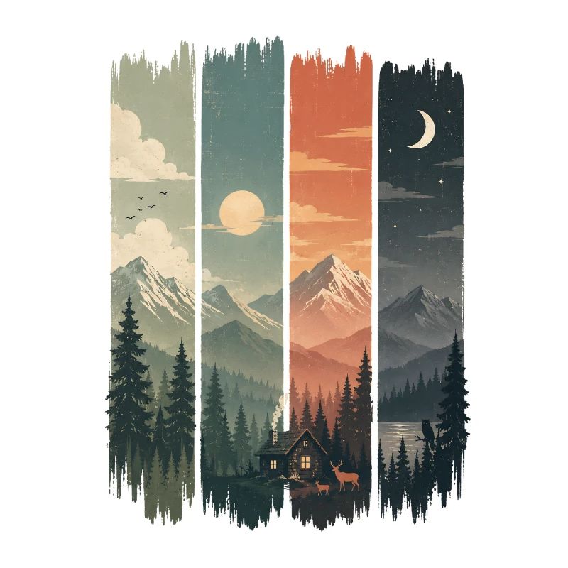 Sylvan signs: mountains and huts