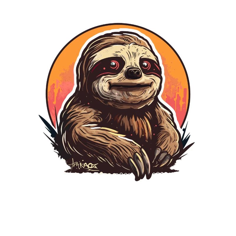 Cool looking funny sloth