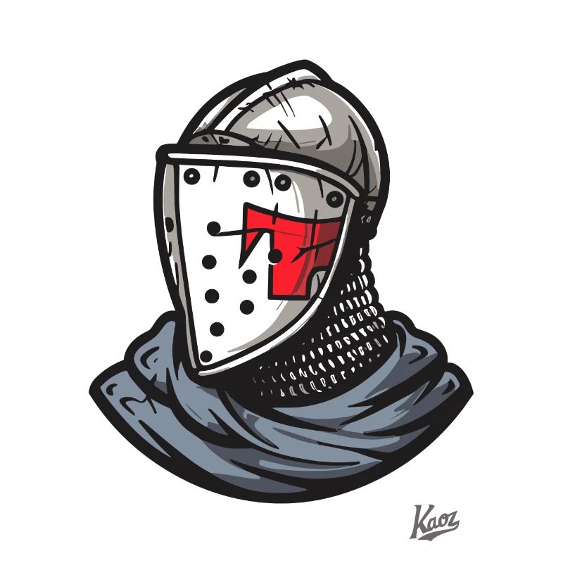 Medieval helmet Breton knights