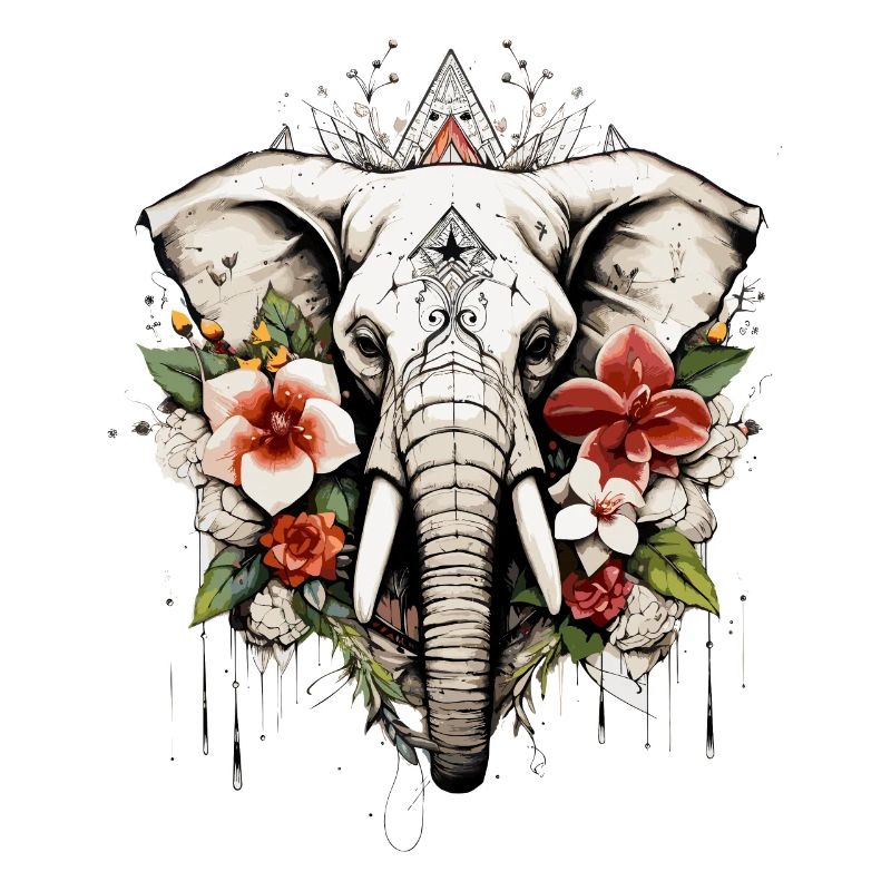 Elefant geometrisch