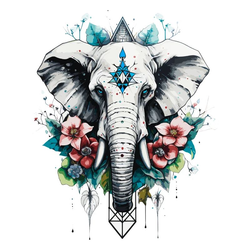 Elefant geometrisch