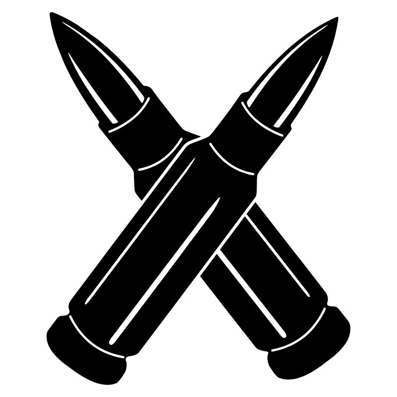 Two bullets crossed