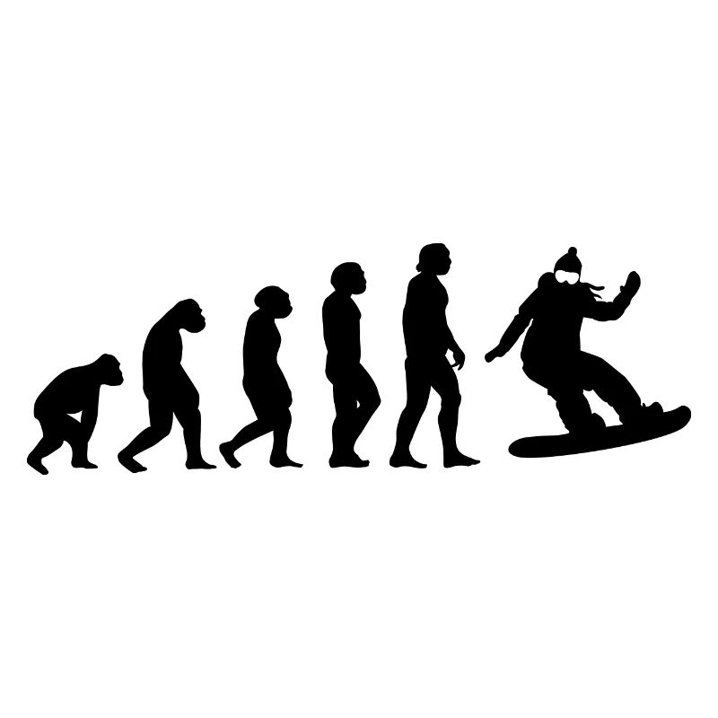 Evolution und Snowboarden -