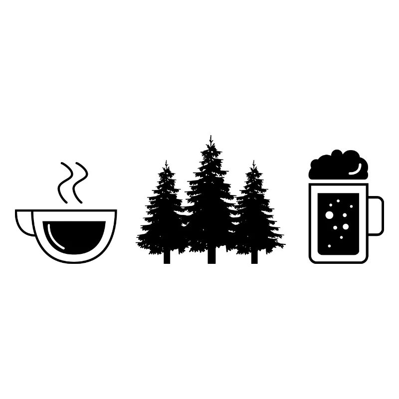 Coffee beer and trees -