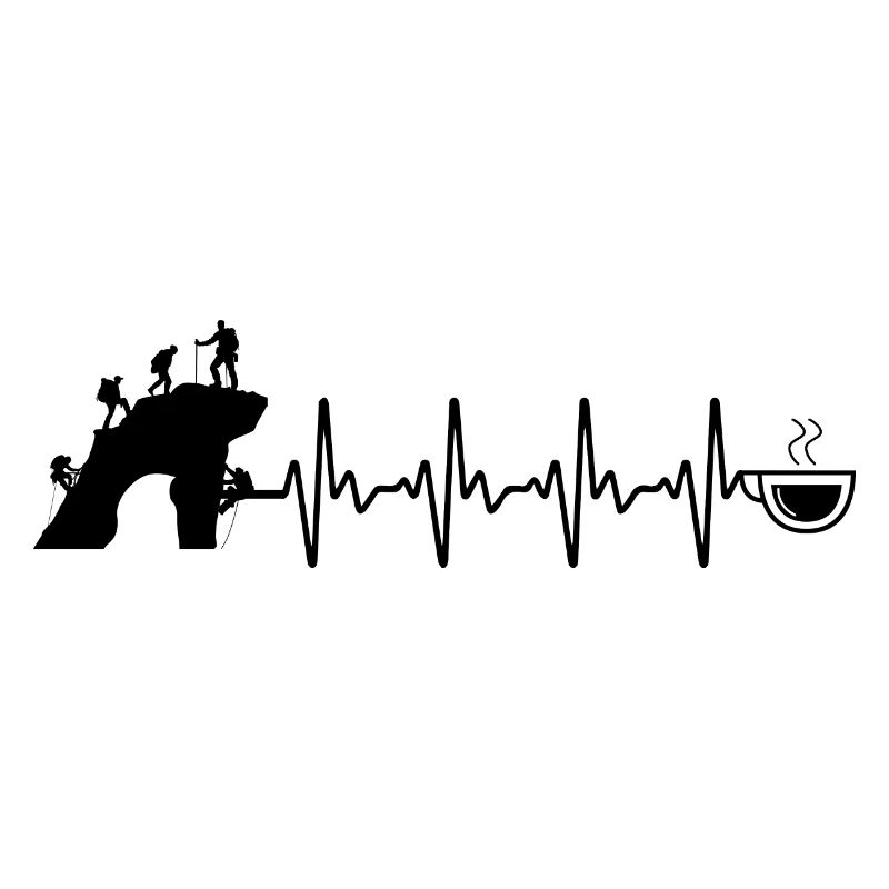 Heartbeat coffee and climbing -