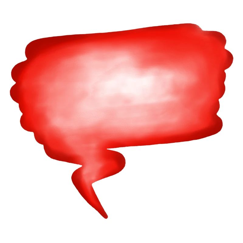 Red Word Bubble