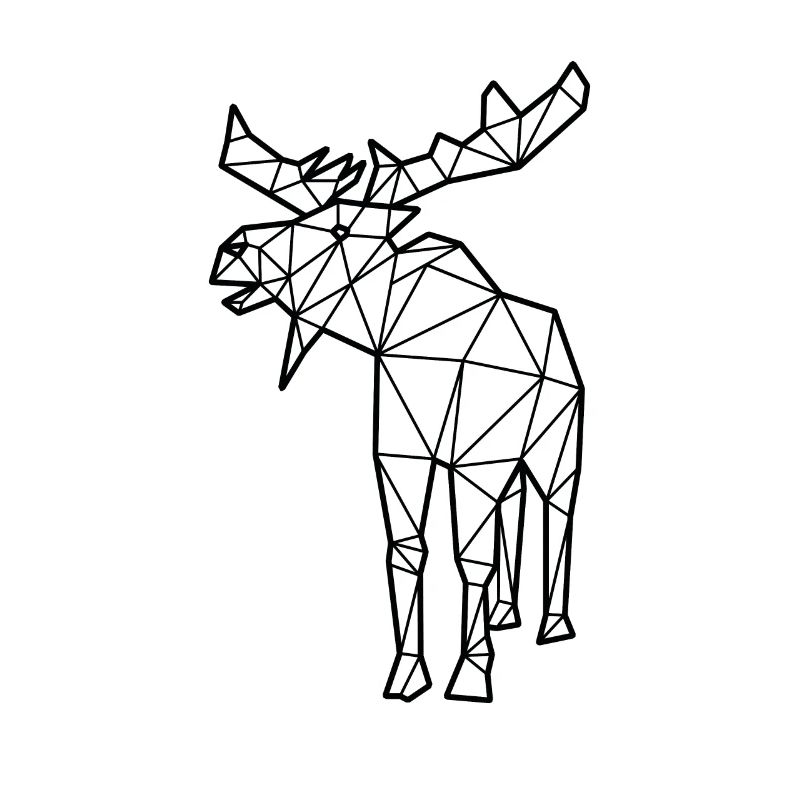 Elch Polygon