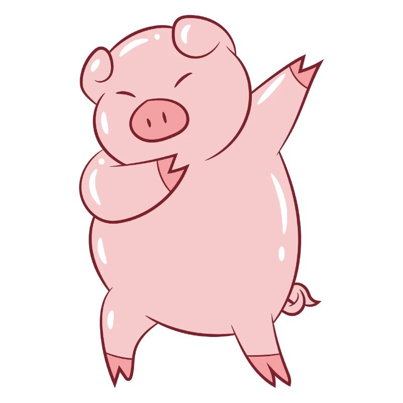 Cute Dabbing Pig