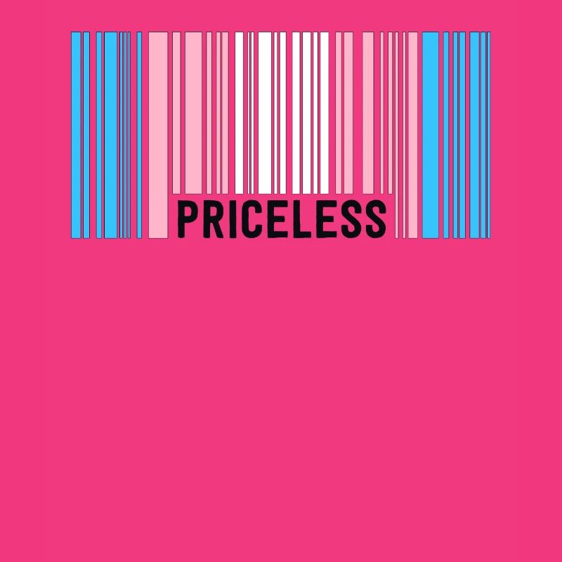 Priceless Trans Pride Barcode Subtle Transgender