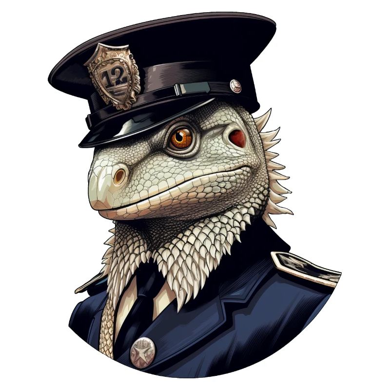 Polizei Eidechsen