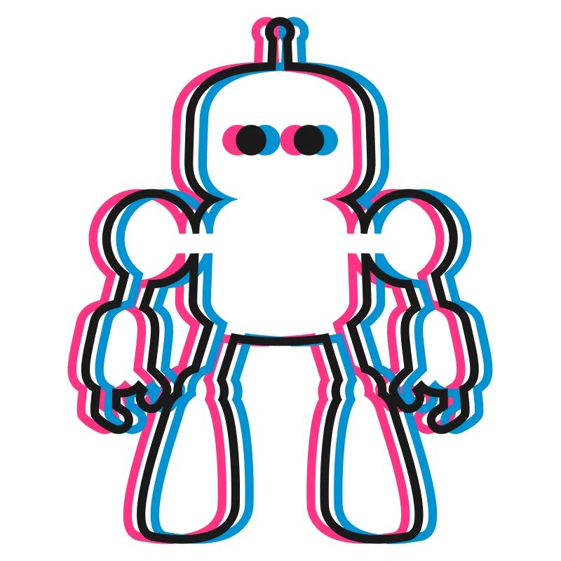 Robot 3D Effect AI Sci-Fi