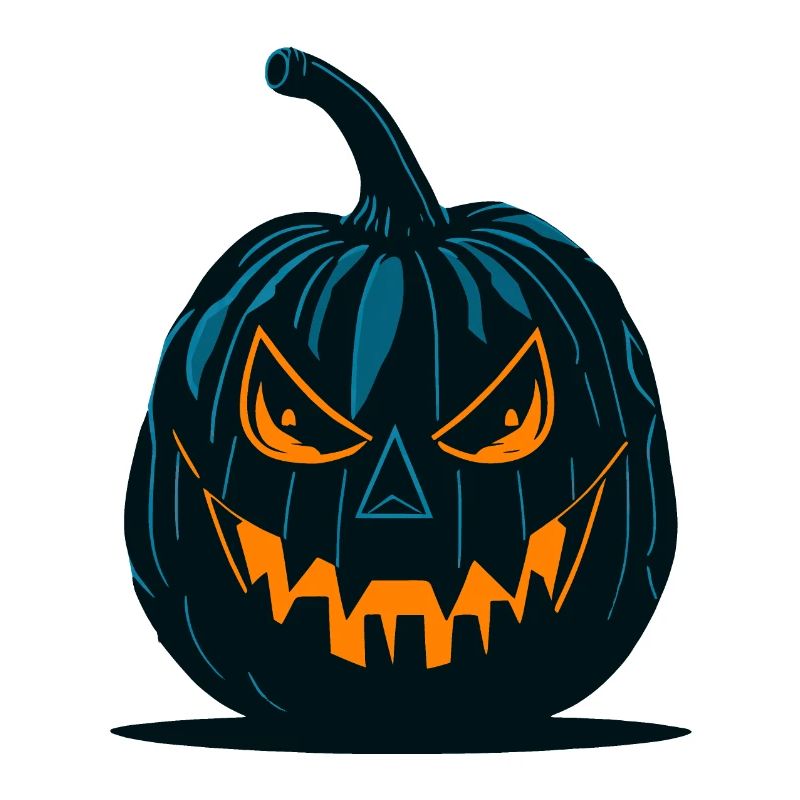 Glowing Jack-o'-Lantern Pumpkin Design