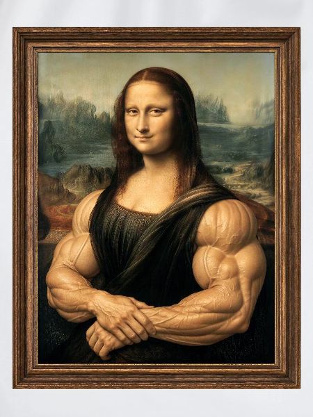 Die muskulöse Mona Lisa