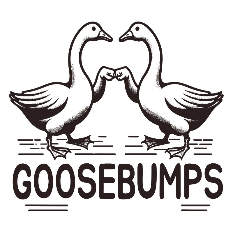 "Goosebump": Zwei Gänse mit Fauststoß!